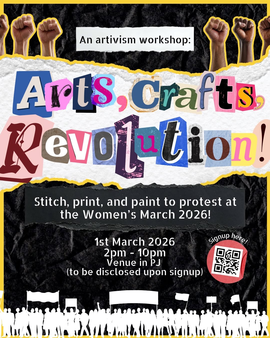 Arts, Crafts & Revolution workshop