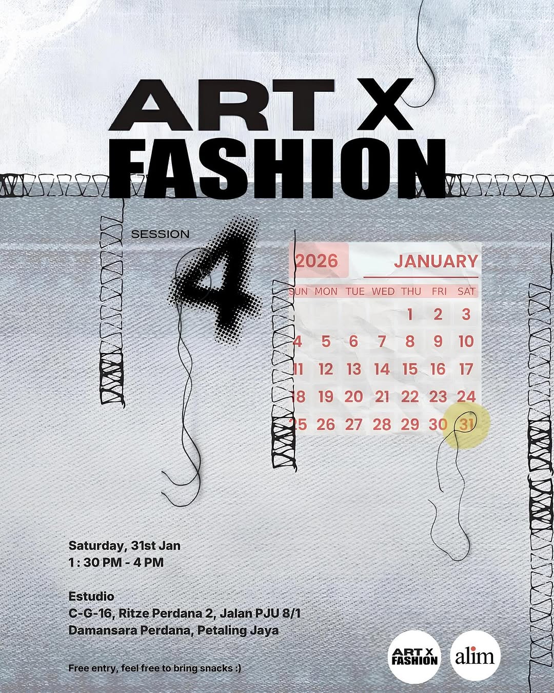 Art x Fashion Session announcement